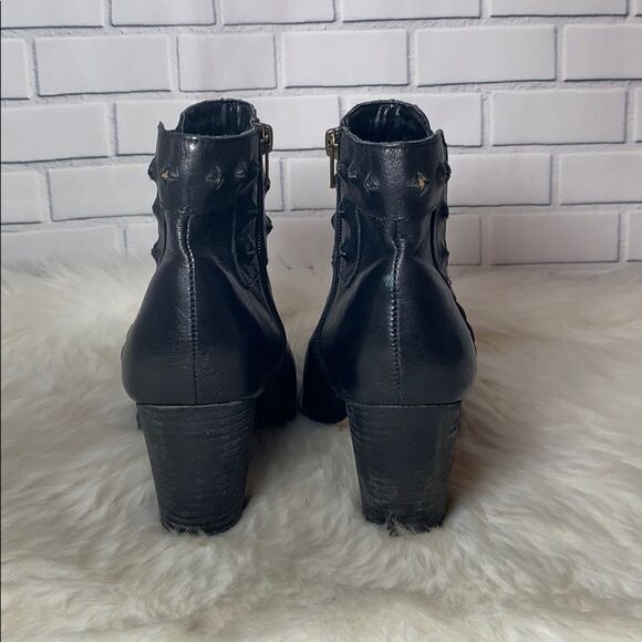 Anthropologie Dolce Vita Black Studded Leather Boot Sz 10 - Picture 3 of 6